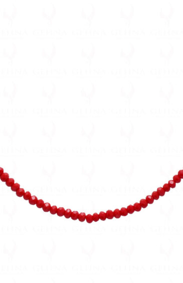 Ruby Color Bead Necklace – CN-1047