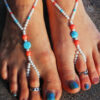 Pearl Turquoise & Coral Bead Necklace - CN-1063