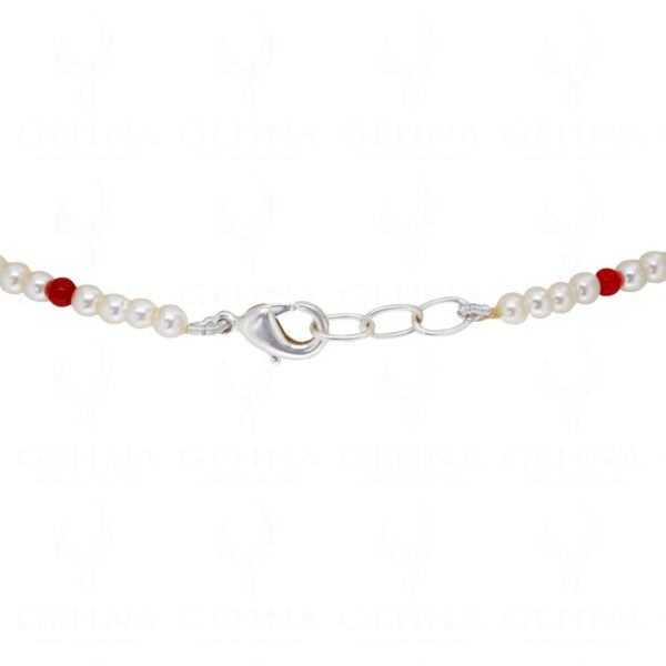 Pearl Turquoise & Coral Bead Necklace - CN-1063