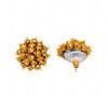 Golden Pyrite Glass Beads Earrings (Tops) For Girl & Women CE-1050