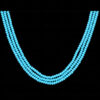 3 Rows Turquoise Color Bead Necklace - CN-1050