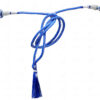 3 Rows Of Blue Sapphire Color Bead Necklace - CN-1051
