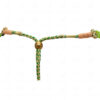 3 Rows Of Peridot Color Bead Necklace - CN-1052