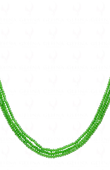 3 Rows Of T-Savorite Color Bead Necklace – CN-1053