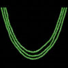 3 Rows Of T-Savorite Color Bead Necklace - CN-1053