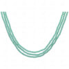 3 Rows Of Chalcedony Color Bead Necklace - CN-1054