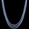 3 Rows Of Chalcedony Color Bead Necklace - CN-1055