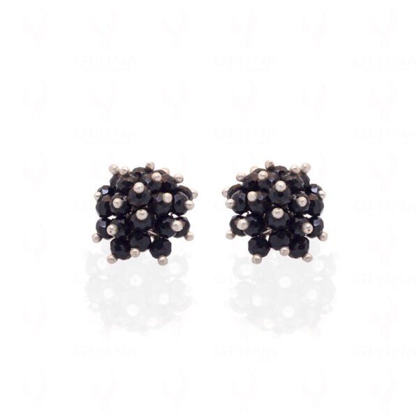 Black Spinel Glass Beads Earrings For Women & Girls (Tops) CE-1059