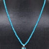 Necklace Of Topaz Spinel Stone Studded Pendant With Topaz Beads - CN-1064