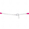 Necklace Of Rose Quartz Topaz Stone Studded Pendant With Chalcedony Beads - CN-1065