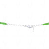 Necklace Of Amethyst Peridot Stone Studded Pendant With Amethyst Beads - CN-1066