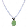 Necklace Of Moonstone Spinel & Prehnite Stone Studded Pendant - CN-1067
