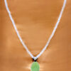 Necklace Of Moonstone Spinel & Prehnite Stone Studded Pendant - CN-1067
