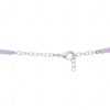 Rose Quartz & Chalcedony Stone Studded Pendant With Chalcedony Beads - CN-1070