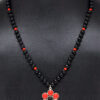 Necklace Of Jasper & Spinel Stone Studded Pendant With Stylish Beads - CN-1071