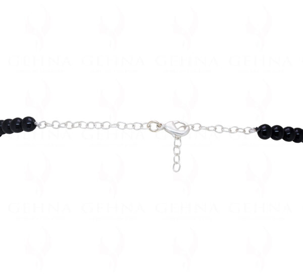 Necklace Of Jasper & Spinel Stone Studded Pendant With Stylish Beads - CN-1071