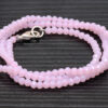 Necklace Of Rose Quartz Stone Beaded Necklace - CN-1072