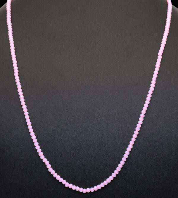 Necklace Of Rose Quartz Stone Beaded Necklace - CN-1072