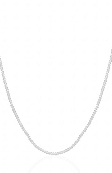 Necklace Of Stylish White Crystal Stone Beaded Necklace – CN-1073