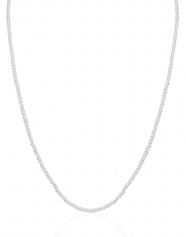 Necklace Of Stylish White Crystal Stone Beaded Necklace - CN-1073