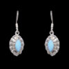 Gehna Jaipur Turquoise Color Stone Studded Earrings In German Silver  For Girls & Women GE01-1002 - Image 2