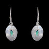 Gehna Jaipur Turquoise Color Stone Studded Earrings In German Silver  For Girls & Women GE01-1002 - Image 4