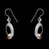 Gehna Jaipur Carnelian Color Stone Studded Earrings In German Silver  For Girls & Women GE01-1003 - Image 4