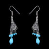 Gehna Jaipur Turquoise Color Zircon Beads Jhumki Earring In Silver For Girls & Women GE03-1005 - Image 5
