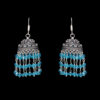 Gehna Jaipur Blue Topaz Color Zircon Beads Jhumki Earring For Girls & Women GE03-1008 - Image 4