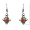 Gehna Jaipur Sun Sitara Color Stone Studded Earrings In German Silver  For Girls & Women GE01-1008 - Image 3