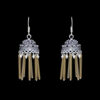 Gehna Jaipur Pearl & Yellow Glass Beads Jhumki Earring In Silver For Girls & Women GE03-1009 - Image 4