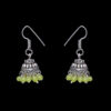 Gehna Jaipur Peridot Color Zircon Beads Jhumki Earring In Silver For Girls & Women GE03-1010 - Image 5