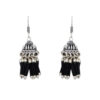 Gehna Jaipur Black Onyx Color Zircon Beads Jhumki Earring For Girls & Women GE03-1011