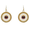 Gehna Jaipur Pink Spinel Color Stone Fillgiri Earrings In German Silver  For Girls & Women GE01-1014