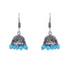 Gehna Jaipur Turquoise Color Zircon Beads Jhumki Earring For Girls & Women GE03-1014