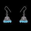 Gehna Jaipur Turquoise Color Zircon Beads Jhumki Earring For Girls & Women GE03-1014 - Image 5