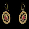 Gehna Jaipur Pink Spinel Color Stone Fillgiri Earrings In German Silver  For Girls & Women GE01-1014 - Image 4