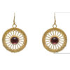 Gehna Jaipur Pink Spinel Color Stone Fillgiri Earrings In German Silver  For Girls & Women GE01-1014 - Image 3