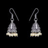 Gehna Jaipur Opal Color Zircon Beads Jhumki Earring In Silver For Girls & Women GE03-1016 - Image 5