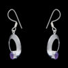 Gehna Jaipur Amethyst Color Stone Earrings In German Silver  For Girls & Women GE01-1016 - Image 4