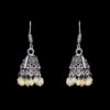Gehna Jaipur Opal Color Zircon Beads Jhumki Earring In Silver For Girls & Women GE03-1016 - Image 4