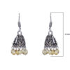Gehna Jaipur Opal Color Zircon Beads Jhumki Earring In Silver For Girls & Women GE03-1016 - Image 3