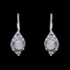 Gehna Jaipur Rose Quartz Color Stone Studded Earrings In German Silver  For Girls & Women GE01-1017 - Image 2