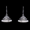 Gehna Jaipur Pearl Beads Jhumki Style Earring In Silver For Girls & Women GE03-1017 - Image 4