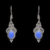 Gehna Jaipur Dumortierite Color Stone Studded Earrings In German Silver  For Girls & Women GE01-1021 - Image 5