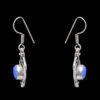 Gehna Jaipur Dumortierite Color Stone Studded Earrings In German Silver  For Girls & Women GE01-1021 - Image 4