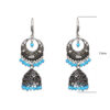 Gehna Jaipur Turquoise Color Zircon Beads Jhumki Earring In Silver For Girls & Women GE03-1024 - Image 3