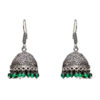 Gehna Jaipur T-Savorite Color Zircon Beads Jhumki Earring For Girls & Women GE03-1026