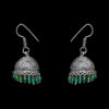 Gehna Jaipur T-Savorite Color Zircon Beads Jhumki Earring For Girls & Women GE03-1026 - Image 5