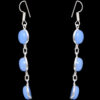 Gehna Jaipur Chalcedony Color Stone Studded Earrings In German Silver  For Girls & Women GE01-1027 - Image 4